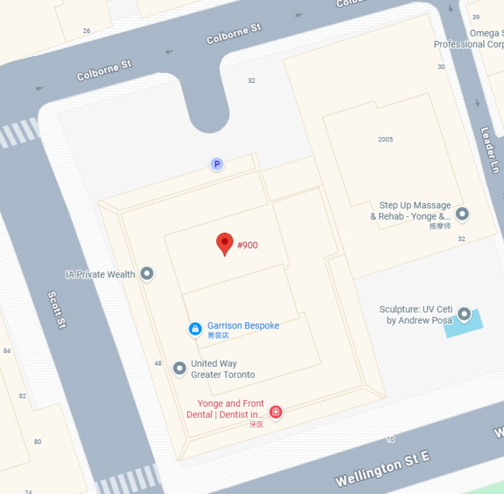 Toronto Office, Canada: Suite 900, 26 Wellington Street East, Toronto, ON M5E 1S2, Canada