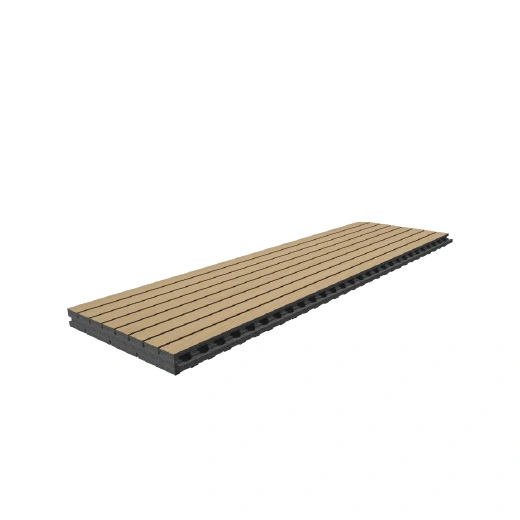 Carbon Plastic Slotted Acoustic Panel